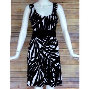 MICHAEL Michael Kors Palm leaf Print Jersey Dress L EUC